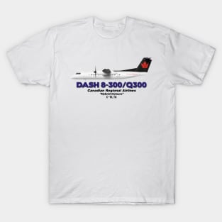 DeHavilland Canada Dash 8-300/Q300 - Canadian Regional Airlines "Hybrid Colours" T-Shirt